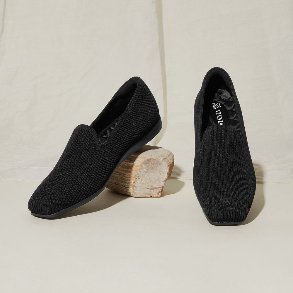 Vivaia Samantha Walker Water Repellent Comfort Elegant Casual Black Loafers 9.5 - Picture 3 of 10